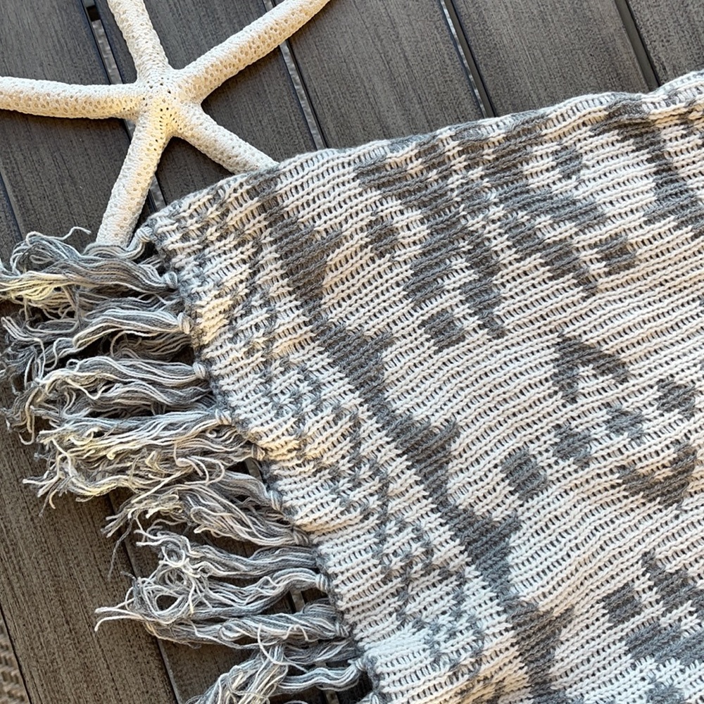 🔆PJ SALVAGE🔆 NATURAL PONCHO SWEATER REVERSIBLE - Picture 13 of 16